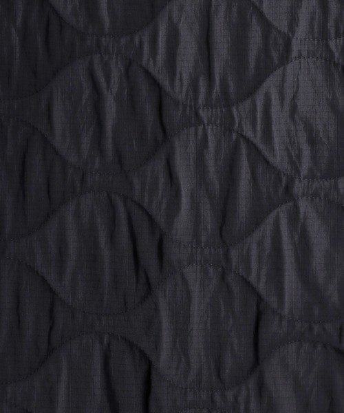 SITRY（シトリー）の「65/35 ripstop fiber down jacket/ナイロン リップストップ キルティング ファイバーダウンジャケット（ノーカラージャケット・メンズ・カーキ/ベージュ/ブラック・XL/L/M）」の11枚目の写真
