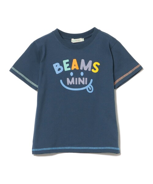 BEAMS mini(ビームスミニ)の「BEAMS mini / スマイル ロゴ Tシャツ 24SS(90~130cm)(Tシャツ/カットソー・キッズ・パープル系その他4/ケリーグリーン/ネイビー/オフホワイト・110/100/130/120/90)」の3枚目の写真