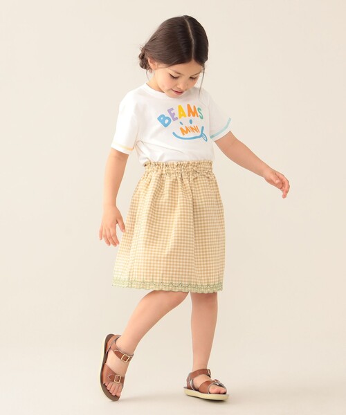 BEAMS mini(ビームスミニ)の「BEAMS mini / スマイル ロゴ Tシャツ 24SS(90~130cm)(Tシャツ/カットソー・キッズ・パープル系その他4/ケリーグリーン/ネイビー/オフホワイト・110/100/130/120/90)」の8枚目の写真