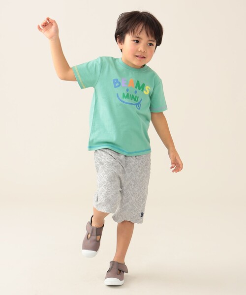 BEAMS mini(ビームスミニ)の「BEAMS mini / スマイル ロゴ Tシャツ 24SS(90~130cm)(Tシャツ/カットソー・キッズ・パープル系その他4/ケリーグリーン/ネイビー/オフホワイト・110/100/130/120/90)」の10枚目の写真