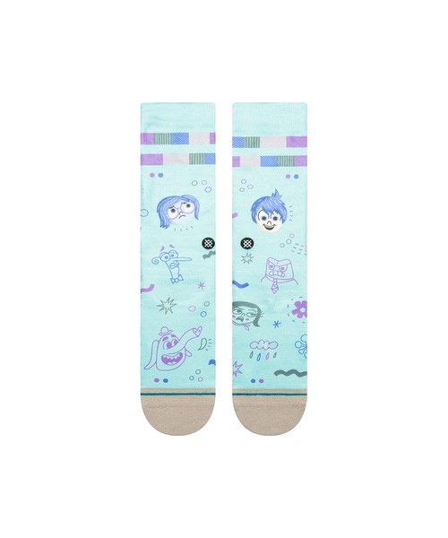 Disney（ディズニー）の「【STANCE/スタンス】INSIDE OUT BY R BUBNIS　DISNEY 100（ディズニー100）コラボモデル（ソックス/靴下・レディース・グリーン・SMALL/LARGE）」の2枚目の写真