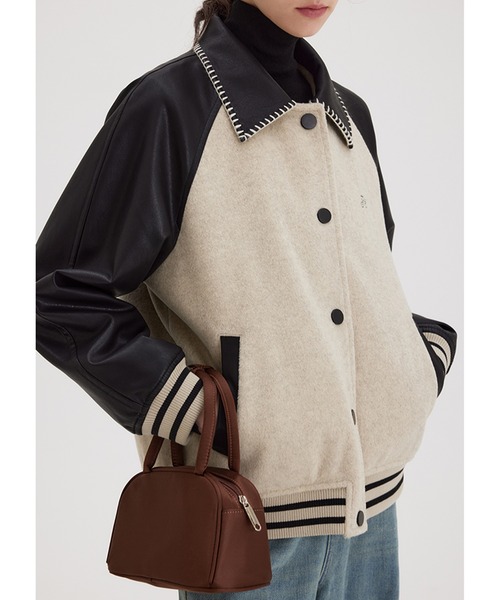 シェルステッチレザースタジャン FD23W136【Fano Studios】