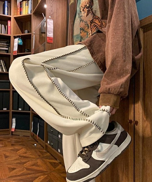 Ressaca（レサーカ）の「ハンドステッチ コーデュロイワイドイージーパンツ（その他パンツ・メンズ・オフホワイト/ブラウン/ブラック・XL/M/L）」の5枚目の写真