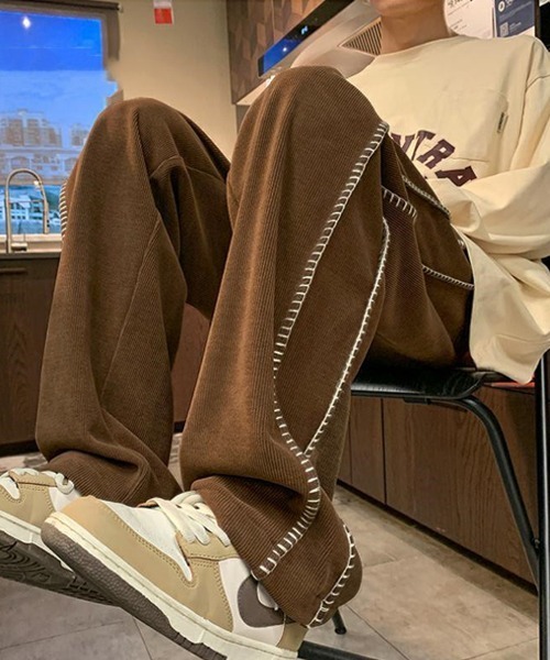 Ressaca（レサーカ）の「ハンドステッチ コーデュロイワイドイージーパンツ（その他パンツ・メンズ・オフホワイト/ブラウン/ブラック・XL/M/L）」の7枚目の写真