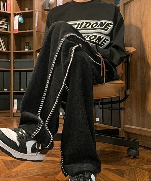 Ressaca（レサーカ）の「ハンドステッチ コーデュロイワイドイージーパンツ（その他パンツ・メンズ・オフホワイト/ブラウン/ブラック・XL/M/L）」の16枚目の写真