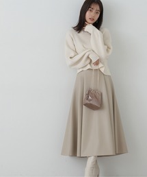 PROPORTION BODY DRESSING | フェイクレザーフレアスカート / 1214120001(スカート)