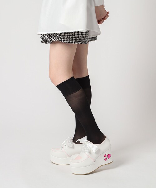 cs T&P(シーエスティーアンドピー)の「◆厚底キラキラハート付きパンプス(パンプス・レディース・ホワイト/ブラック・M/LL/L/S)」の22枚目の写真