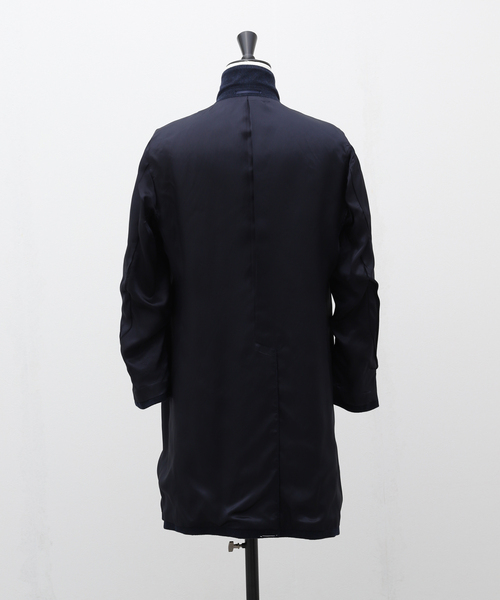 PIACENZA（ピアチェンツァ）の「【PIACENZA / ピアチェンツァ】ウール/カシミヤ ダブル チェスターコート（チェスターコート・メンズ・ネイビー・44/42/46/50/48）」の18枚目の写真