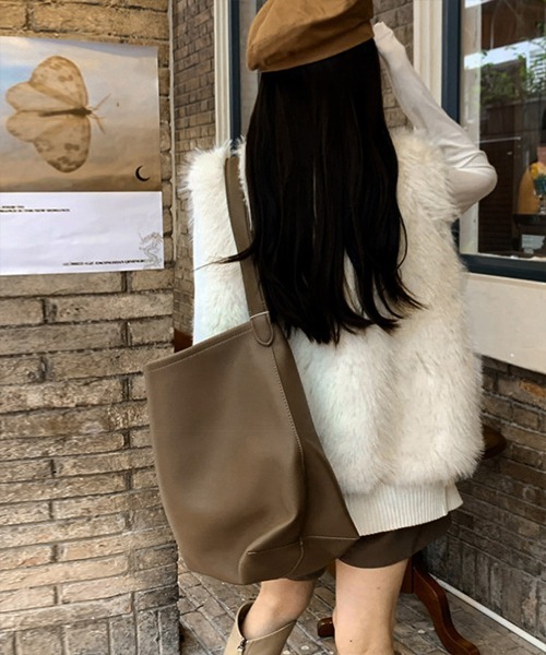 Miniministore(ミニミニストア)の「ファーベスト レディース リブニットジレ(ベスト・レディース・アイボリー/ベージュ・フリー)」の8枚目の写真