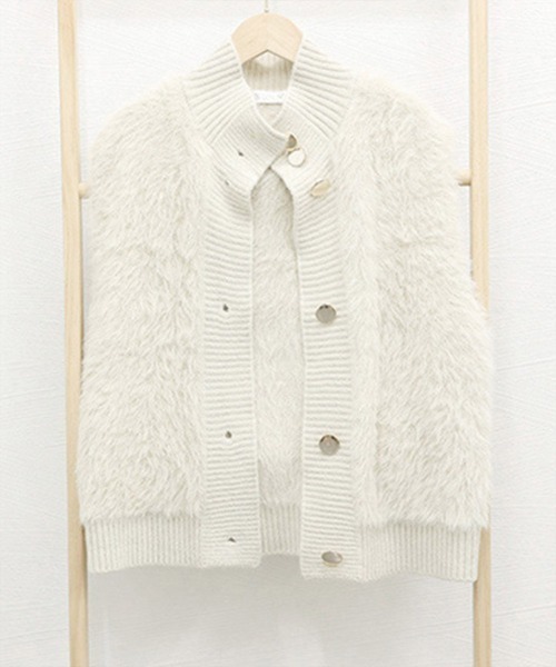 Miniministore(ミニミニストア)の「ファーベスト レディース リブニットジレ(ベスト・レディース・アイボリー/ベージュ・フリー)」の11枚目の写真