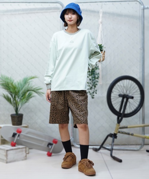 adidas(アディダス)の「adidas/アディダス ロンT オーバーサイズ クルーネック ルーズフィット JSY07(Tシャツ/カットソー・レディース・ホワイト/ミント/ダークグレー・XL/L/M)」の21枚目の写真