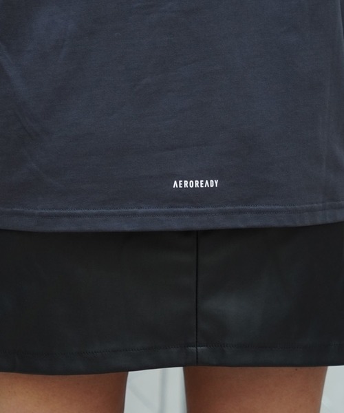 adidas(アディダス)の「adidas/アディダス ロンT オーバーサイズ クルーネック ルーズフィット JSY07(Tシャツ/カットソー・レディース・ホワイト/ミント/ダークグレー・XL/L/M)」の7枚目の写真