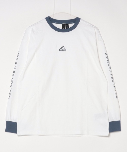 【adidas】透け感ニット★ロングスリーブトップス(ホワイト) アディダス 70s トレフォイル セーター - ホワイト | アディダス