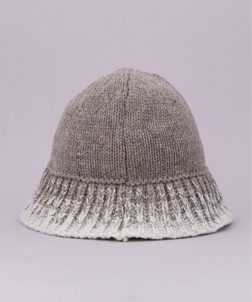 CA4LA（カシラ）の「GRADATION KNIT HAT 2（ハット・レディース・ベージュ/グレー/ブラック・ONESIZE）」の6枚目の写真