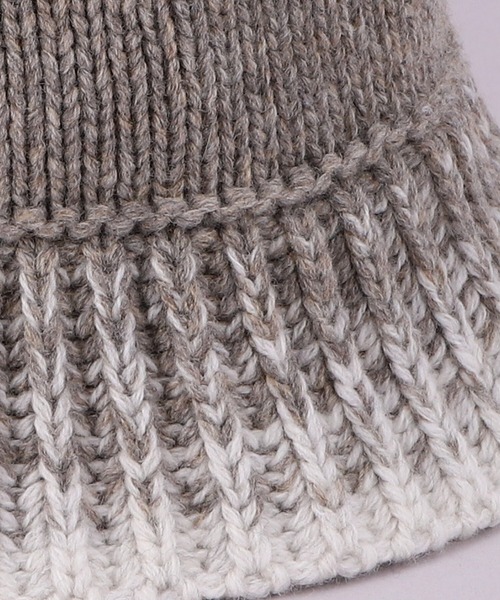 CA4LA（カシラ）の「GRADATION KNIT HAT 2（ハット・レディース・ベージュ/グレー/ブラック・ONESIZE）」の7枚目の写真