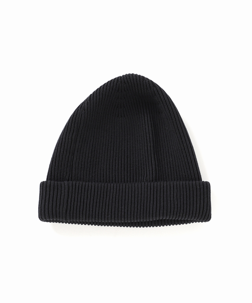 plage（プラージュ）の「les Tendre cotton beanie（ニットキャップ/ビーニー・レディース・ブラック/アイボリー・FREE）」の3枚目の写真