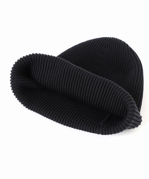 plage（プラージュ）の「les Tendre cotton beanie（ニットキャップ/ビーニー・レディース・ブラック/アイボリー・FREE）」の5枚目の写真