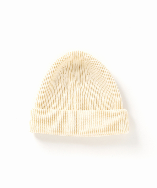 plage（プラージュ）の「les Tendre cotton beanie（ニットキャップ/ビーニー・レディース・ブラック/アイボリー・FREE）」の8枚目の写真