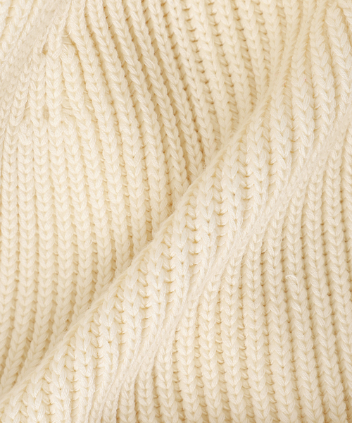 plage（プラージュ）の「les Tendre cotton beanie（ニットキャップ/ビーニー・レディース・ブラック/アイボリー・FREE）」の9枚目の写真