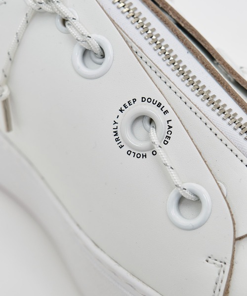 foot the coacher(フットザコーチャー)の「【foot the coacher / フットザコーチャー】別注 フロントジップダブルレース(スニーカー・メンズ・ホワイト/ブラック・8/9/10/7)」の18枚目の写真