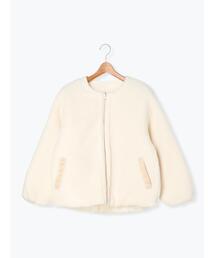 リバーシブルボアブルゾン