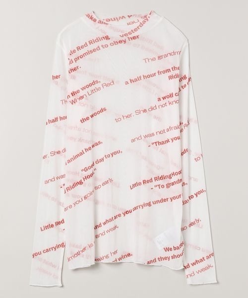 JEANASIS(ジーナシス)の「バイアスロゴシアーLS TEE/104706(Tシャツ/カットソー・レディース・ブラック系その他/グレー系その他/ホワイト系その他/レッド系その他・FREE)」の22枚目の写真