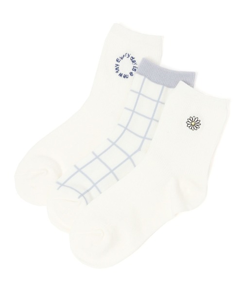 GLOBAL WORK（グローバルワーク）の「消臭アソート3Pソックス/989903（ソックス/靴下・キッズ・その他1/その他2/その他3/オフホワイト/ホワイト系その他2/ホワイト/ホワイト系その他/ホワイト系その他3・X-LARGE/MEDIUM/LARGE）」の3枚目の写真