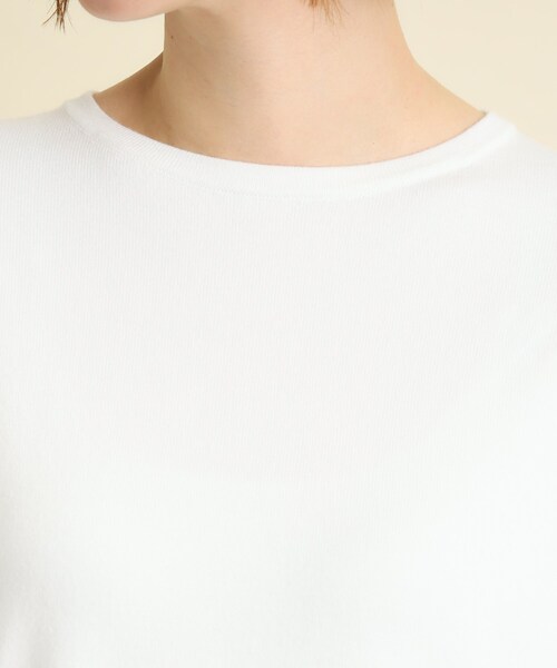 grove（グローブ）の「◆シルクブレンドボリュームスリーブプルオーバー（ニット/セーター・レディース・オフホワイト/ブラック/ライトグレー/ライトイエロー系/サックスブルー・02/03/01/04/05）」の9枚目の写真