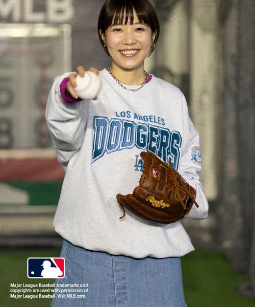 LEPSIM(レプシィム)の「MLB クルーネックスウェット 100687(スウェット・レディース・ネイビー/グレー/グリーン・FREE)」の10枚目の写真