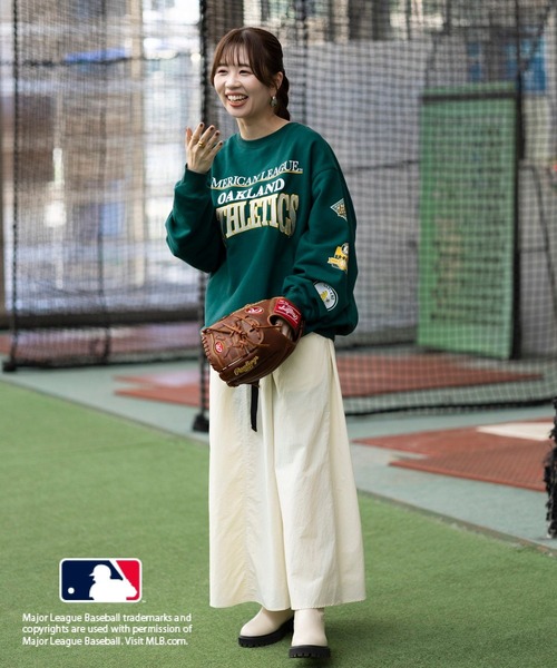 LEPSIM(レプシィム)の「MLB クルーネックスウェット 100687(スウェット・レディース・ネイビー/グレー/グリーン・FREE)」の18枚目の写真