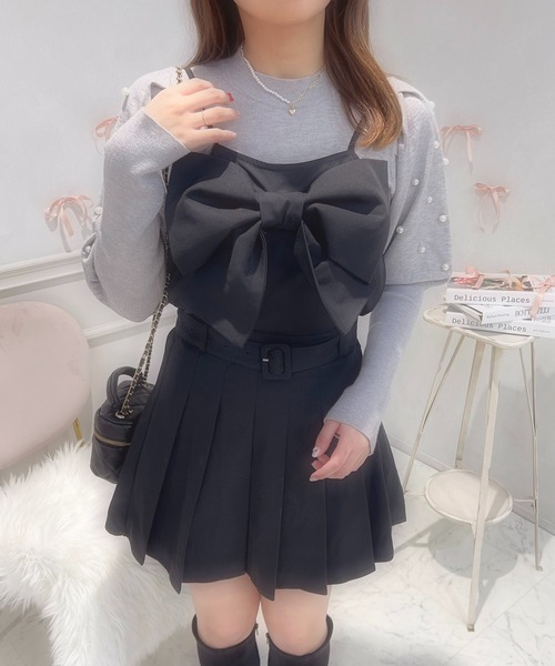 apres jour(アプレジュール)の「French girly collection パールスリーブニットプルオーバー【ZOZOTOWN限定アイテム】(ニット/セーター・レディース・グレー/ピンク/オフホワイト・X-LARGE/フリー)」の15枚目の写真