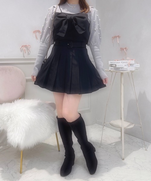 apres jour(アプレジュール)の「French girly collection パールスリーブニットプルオーバー【ZOZOTOWN限定アイテム】(ニット/セーター・レディース・グレー/ピンク/オフホワイト・X-LARGE/フリー)」の19枚目の写真
