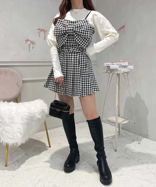 apres jour(アプレジュール)の「French girly collection パールスリーブニットプルオーバー【ZOZOTOWN限定アイテム】(ニット/セーター・レディース・グレー/ピンク/オフホワイト・X-LARGE/フリー)」の16枚目の写真