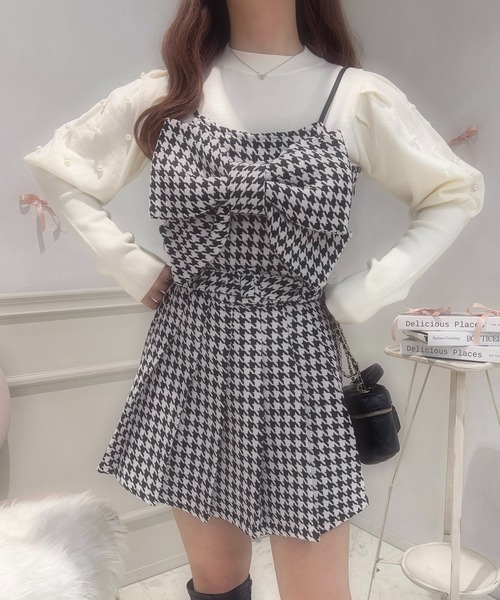 apres jour(アプレジュール)の「French girly collection パールスリーブニットプルオーバー【ZOZOTOWN限定アイテム】(ニット/セーター・レディース・グレー/ピンク/オフホワイト・X-LARGE/フリー)」の6枚目の写真