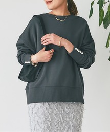 un dix cors（アンディコール）の「2WAYパールロゴスウェット（スウェット）」