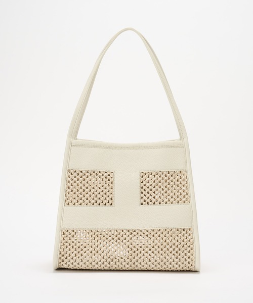 IACUCCI（イアクッチ）の「リーバ RETE PAGLIA（トートバッグ・レディース・ホワイト/カーキ・FREE）」の17枚目の写真