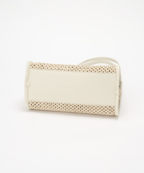 IACUCCI（イアクッチ）の「リーバ RETE PAGLIA（トートバッグ・レディース・ホワイト/カーキ・FREE）」の15枚目の写真