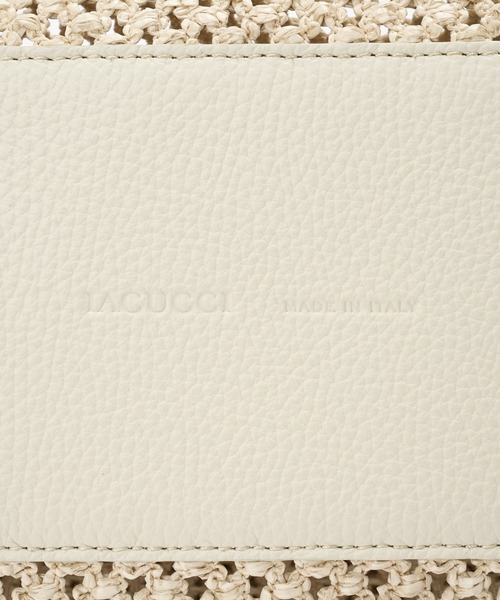 IACUCCI（イアクッチ）の「リーバ RETE PAGLIA（トートバッグ・レディース・ホワイト/カーキ・FREE）」の14枚目の写真