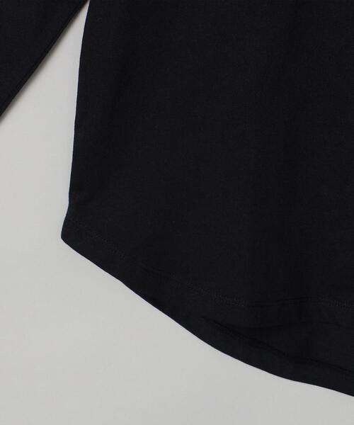 coen(コーエン)の「ラウンドヘムロングスリーブカットソー(Tシャツ/カットソー・レディース・ブラック/オフホワイト・M/L)」の9枚目の写真