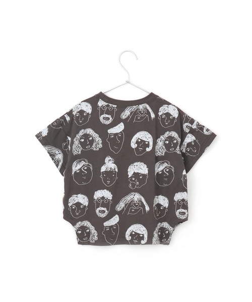 いろんな顔総柄半袖Tシャツ□150.160cm（Tシャツ/カットソー
