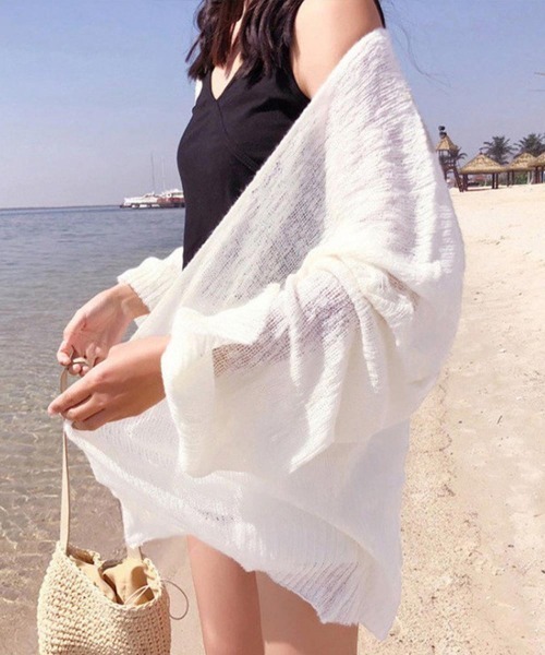 セール】トップス 前開き カーディガン 薄手 夏服（カーディガン