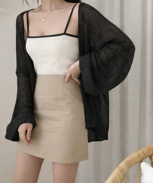 セール】トップス 前開き カーディガン 薄手 夏服（カーディガン