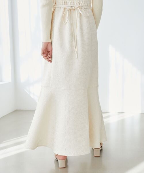 MAJESTIC LEGON（マジェスティックレゴン）の「サイドスリットキャミワンピ（ワンピース・レディース・ブラック/アイボリー/ホワイト系その他2・MEDIUM）」の12枚目の写真