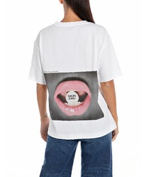 FAKE NEWSプリントジャージーTシャツ