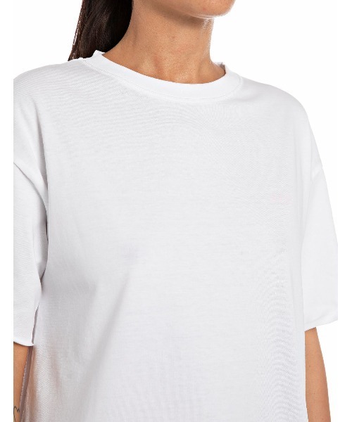 REPLAY(リプレイ)の「FAKE NEWSプリントジャージーTシャツ(Tシャツ/カットソー・レディース・ブラック/ホワイト・SMALL/MEDIUM/X-SMALL)」の6枚目の写真