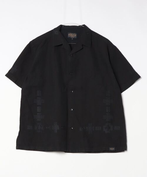 PENDLETON（ペンドルトン）の「PENDLTON/ペンドルトン　オープンカラー ショートスリーブシャツ　EMB OPEN COLLAR SHORTSLEEVE SHIRT（シャツ/ブラウス・メンズ・チャコールグレー/アイボリー・M/L）」の17枚目の写真