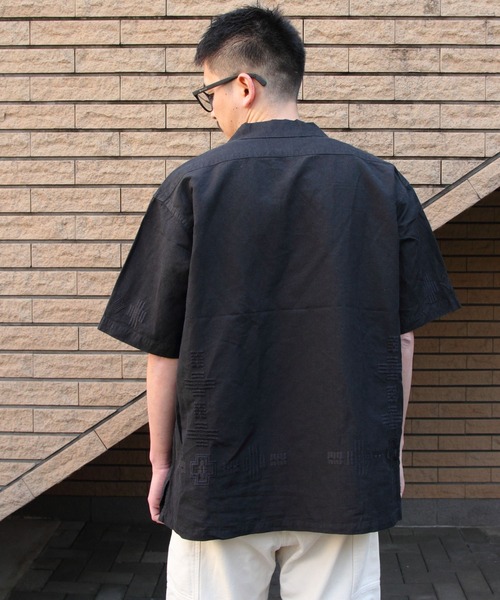 PENDLETON（ペンドルトン）の「PENDLTON/ペンドルトン　オープンカラー ショートスリーブシャツ　EMB OPEN COLLAR SHORTSLEEVE SHIRT（シャツ/ブラウス・メンズ・チャコールグレー/アイボリー・M/L）」の7枚目の写真