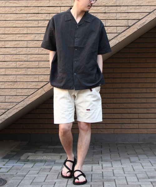 PENDLETON（ペンドルトン）の「PENDLTON/ペンドルトン　オープンカラー ショートスリーブシャツ　EMB OPEN COLLAR SHORTSLEEVE SHIRT（シャツ/ブラウス・メンズ・チャコールグレー/アイボリー・M/L）」の8枚目の写真