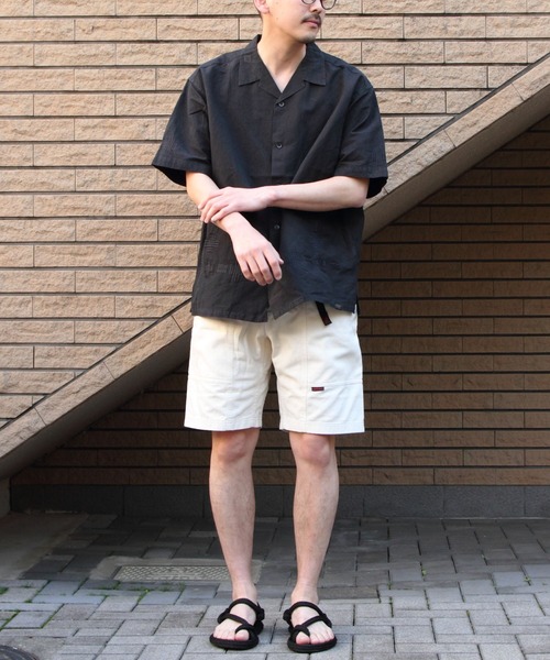 PENDLETON（ペンドルトン）の「PENDLTON/ペンドルトン　オープンカラー ショートスリーブシャツ　EMB OPEN COLLAR SHORTSLEEVE SHIRT（シャツ/ブラウス・メンズ・チャコールグレー/アイボリー・M/L）」の9枚目の写真