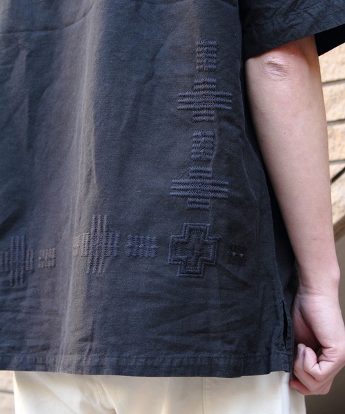 PENDLETON（ペンドルトン）の「PENDLTON/ペンドルトン　オープンカラー ショートスリーブシャツ　EMB OPEN COLLAR SHORTSLEEVE SHIRT（シャツ/ブラウス・メンズ・チャコールグレー/アイボリー・M/L）」の15枚目の写真